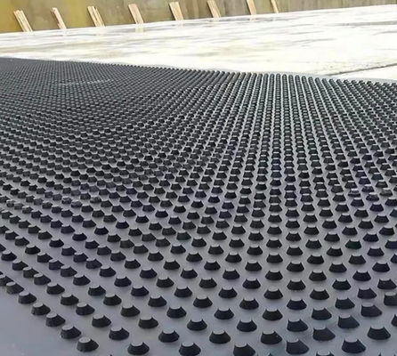 Het zwarte Witte Dimple Plastic Drainage Board For-Dak het Groen maken Waterdicht maken